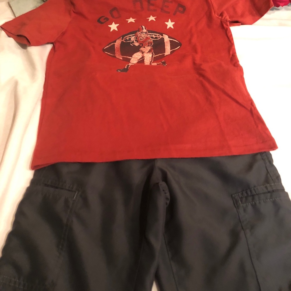 Boys Bundle 4 T-Shirts/1 Shorts, Sz 10/12